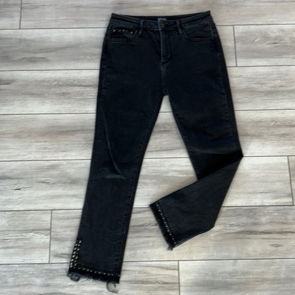 Driftwood Amelia jeans in black size 26 studded